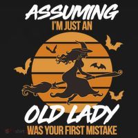 Assuming I'm Just An Old Lady Was a Mistake Halloween Women's T-Shirt thumb 6
