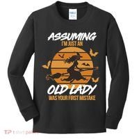 Assuming I'm Just An Old Lady Was a Mistake Halloween Kids Long Sleeve Shirt thumb 0