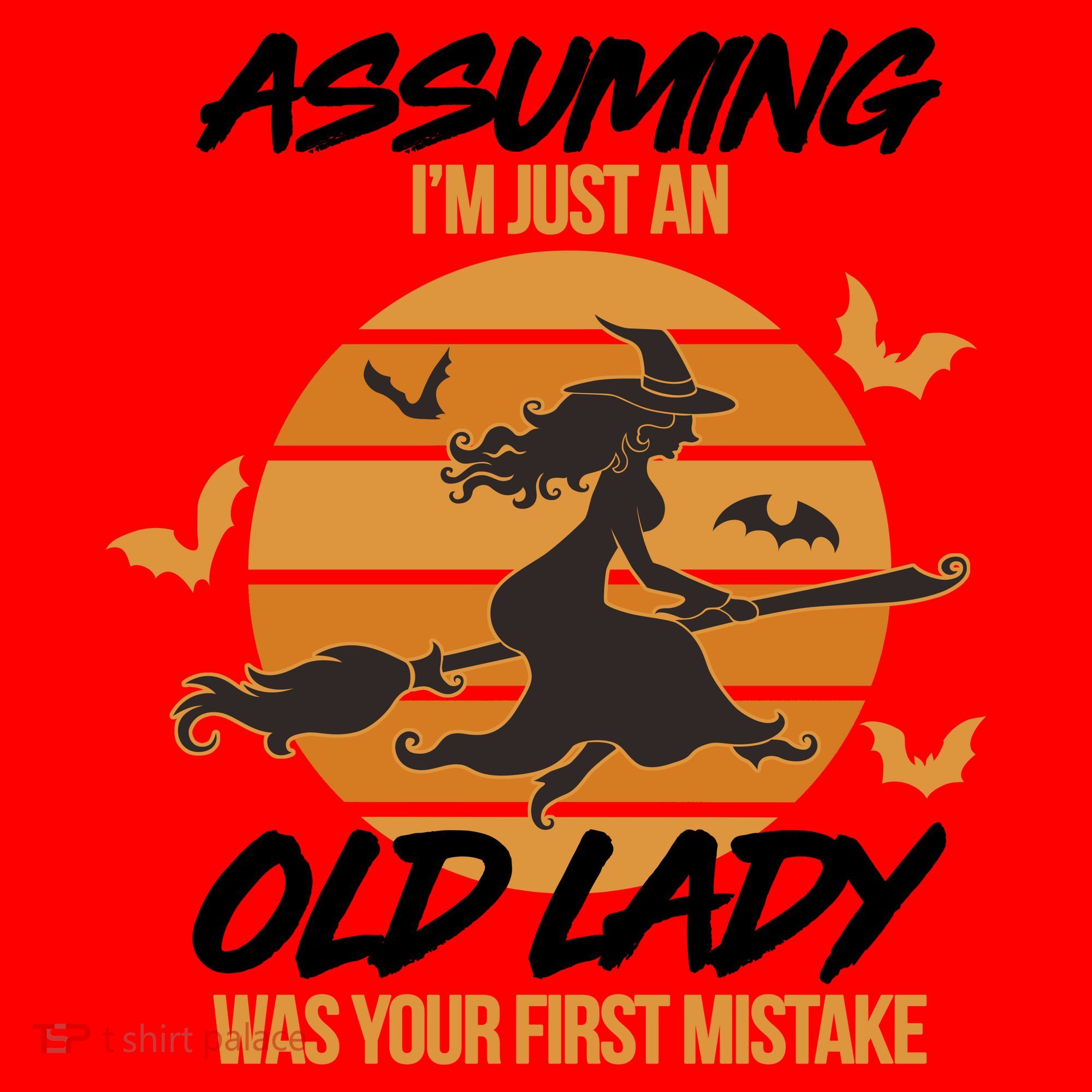 Assuming I'm Just An Old Lady Was a Mistake Halloween Santa Hat