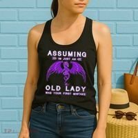 Assuming I'm Just An Old Lady Was Your First Mistake Women's Tank Top thumb 2