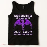 Assuming I'm Just An Old Lady Was Your First Mistake Tank Top thumb 2