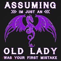 Assuming I'm Just An Old Lady Was Your First Mistake Tank Top thumb 6