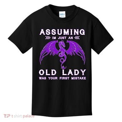 Assuming I'm Just An Old Lady Was Your First Mistake Kids T-Shirt
