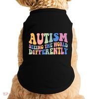 Autism Seeing The World Differently Groovy Doggie Tank thumb 0
