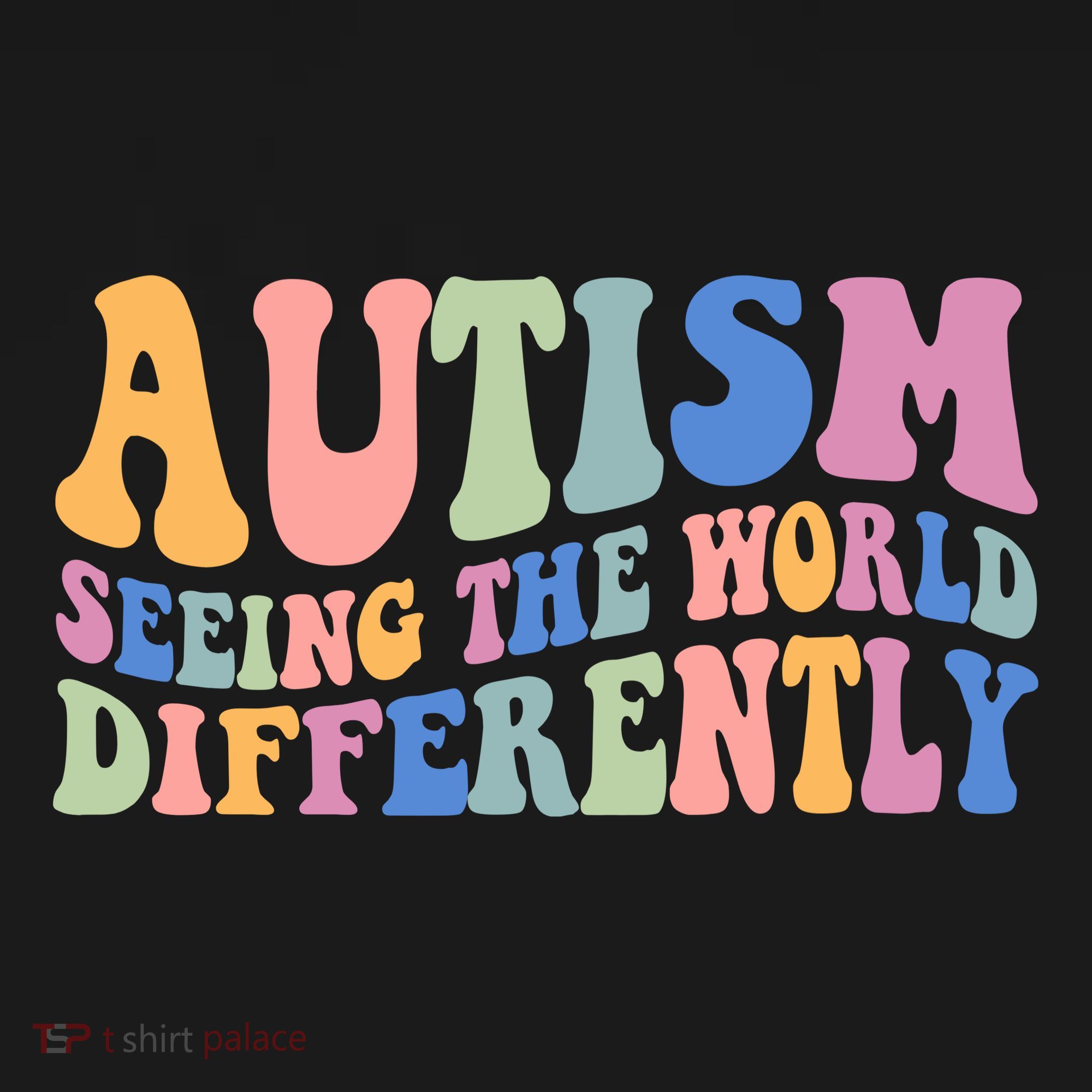 Autism Seeing The World Differently Groovy Doggie Tank