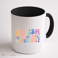 Autism Seeing The World Differently Groovy Coffee Mug thumb 1