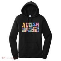 Autism Seeing The World Differently Groovy Women's Hoodie thumb 0
