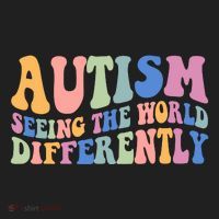 Autism Seeing The World Differently Groovy Tumbler thumb 3