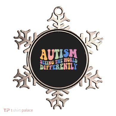 Autism Seeing The World Differently Groovy Ornament