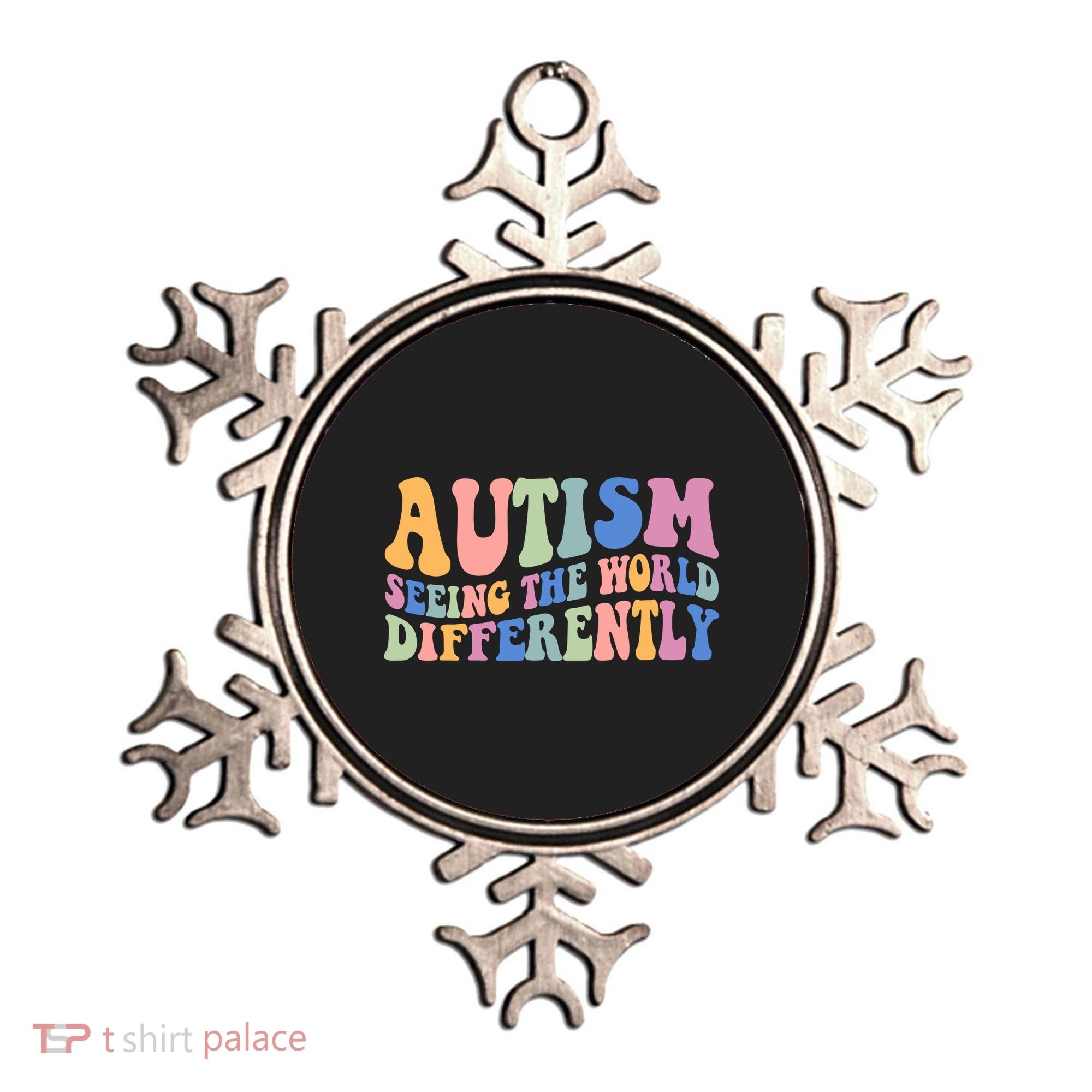 Autism Seeing The World Differently Groovy Ornament