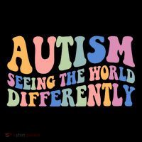 Autism Seeing The World Differently Groovy Ornament thumb 1