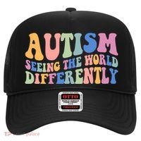 Autism Seeing The World Differently Groovy Hat thumb 0