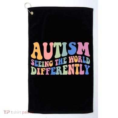 Autism Seeing The World Differently Groovy Golf Towel
