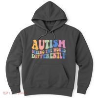 Autism Seeing The World Differently Groovy Hoodie thumb 0
