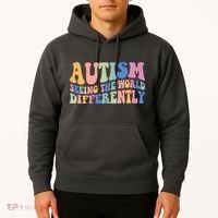 Autism Seeing The World Differently Groovy Hoodie thumb 2