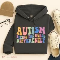 Autism Seeing The World Differently Groovy Hoodie thumb 4