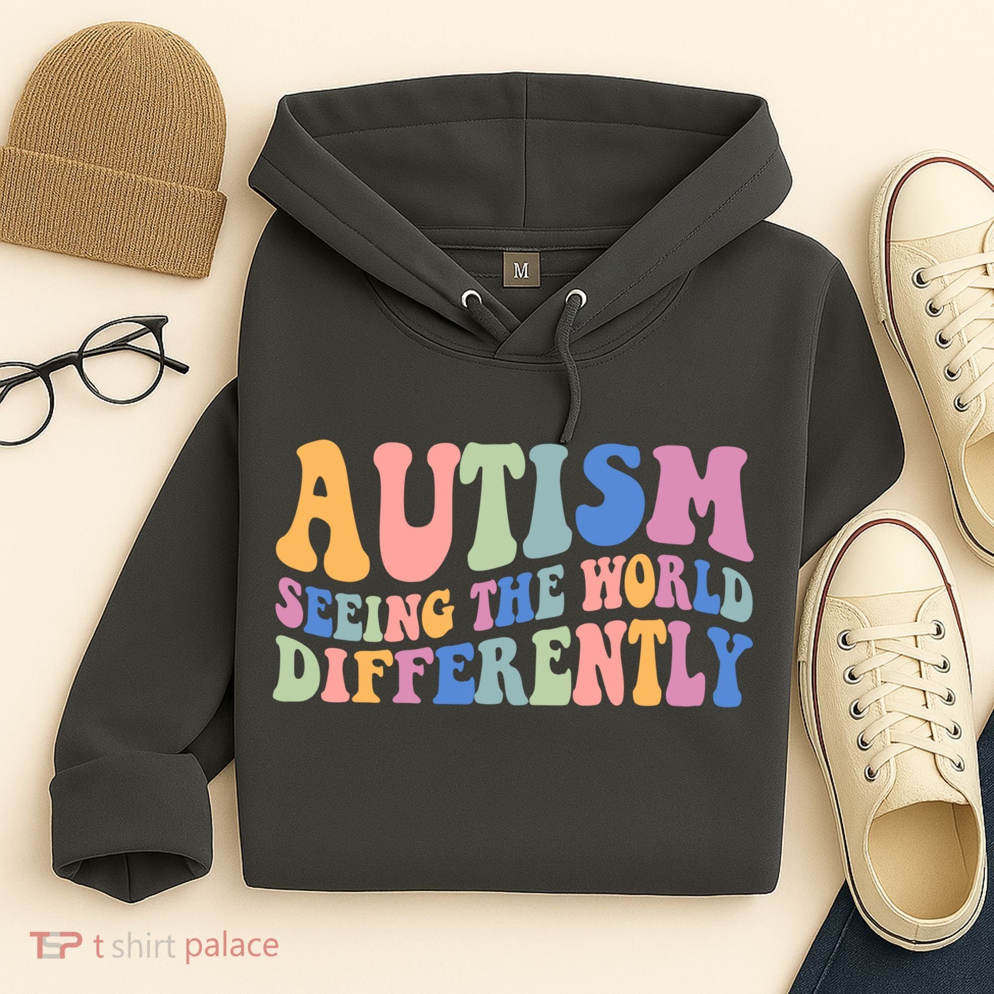 Autism Seeing The World Differently Groovy Hoodie