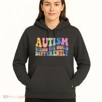 Autism Seeing The World Differently Groovy Hoodie thumb 5