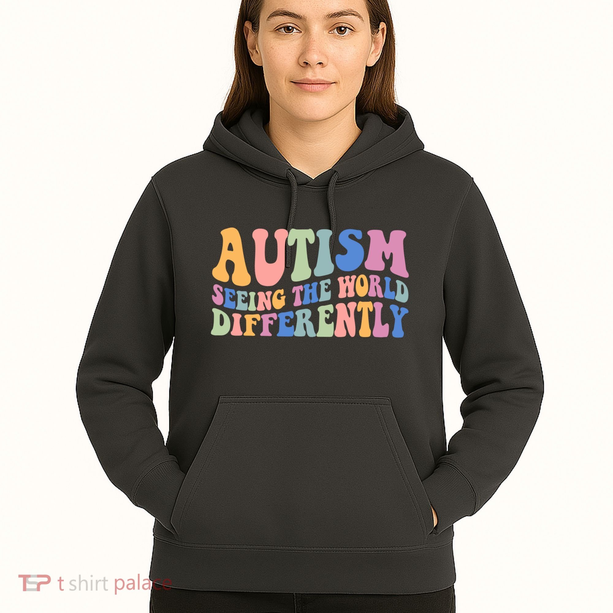 Autism Seeing The World Differently Groovy Hoodie