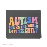 Autism Seeing The World Differently Groovy Mousepad thumb 0