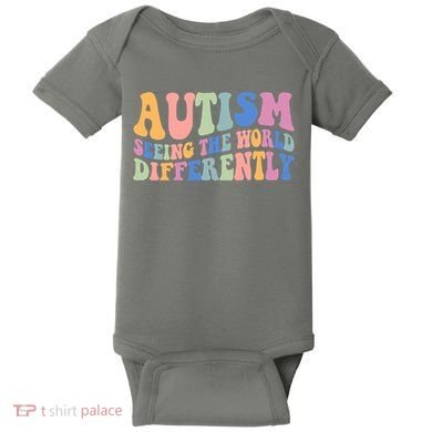 Autism Seeing The World Differently Groovy Baby Bodysuit