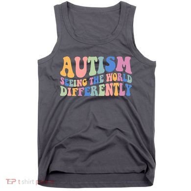 Autism Seeing The World Differently Groovy Tank Top