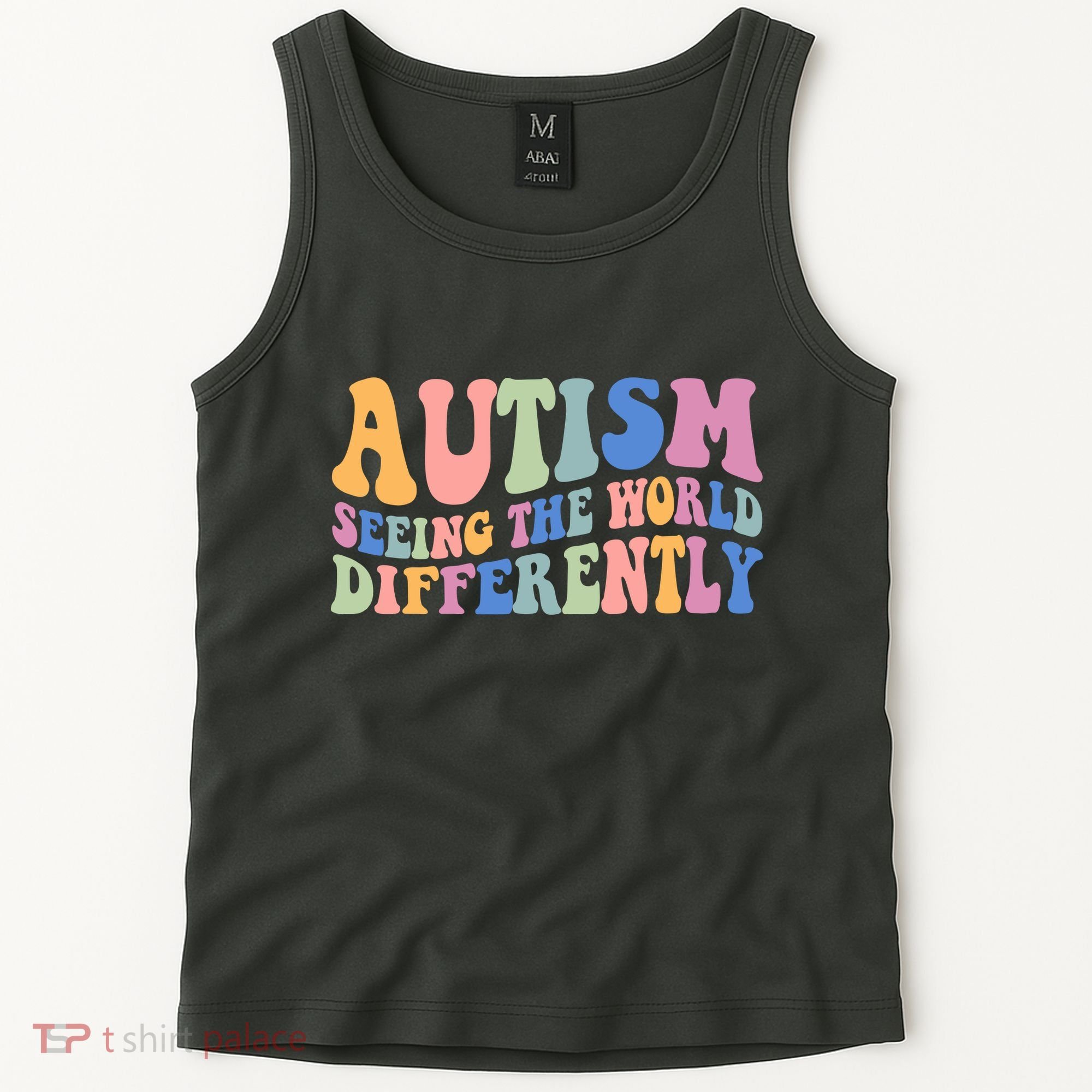 Autism Seeing The World Differently Groovy Tank Top
