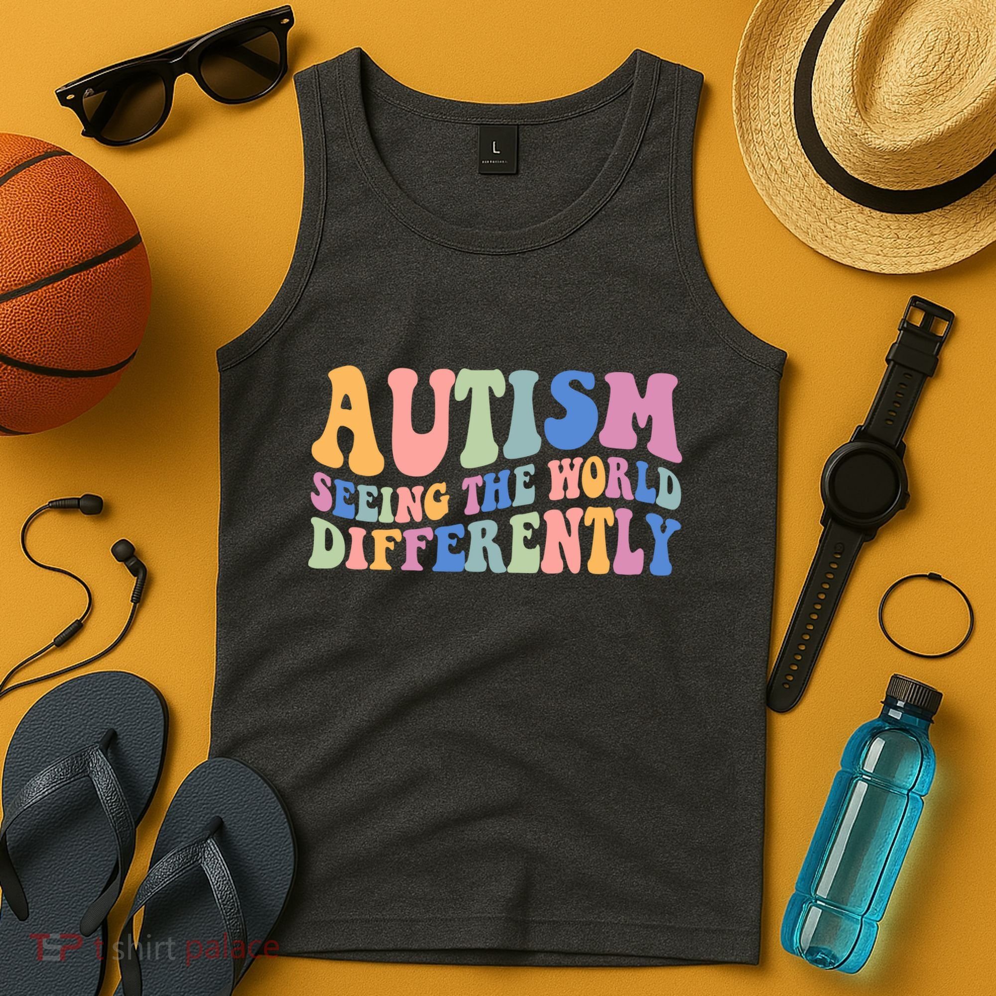 Autism Seeing The World Differently Groovy Tank Top