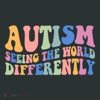 Autism Seeing The World Differently Groovy Toddler T-Shirt thumb 4