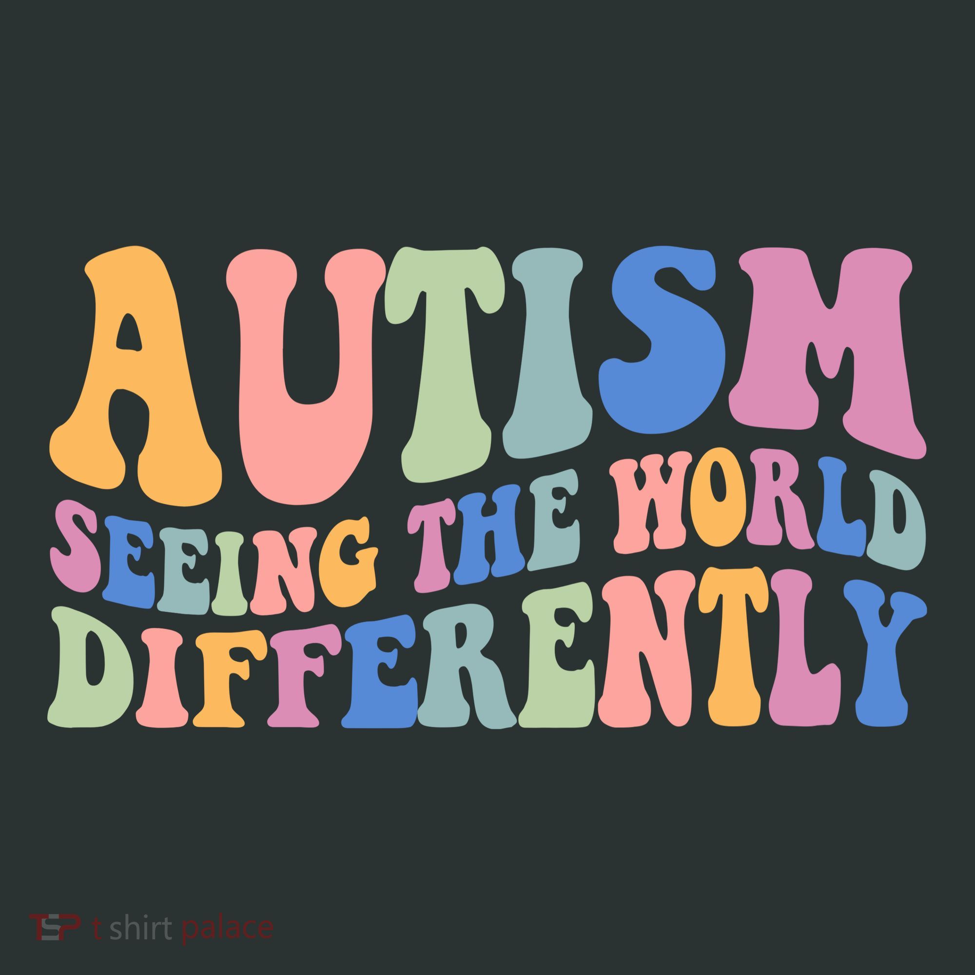 Autism Seeing The World Differently Groovy Kids Sweatshirt
