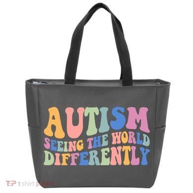 Autism Seeing The World Differently Groovy Tote Bag