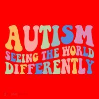 Autism Seeing The World Differently Groovy Santa Hat thumb 1