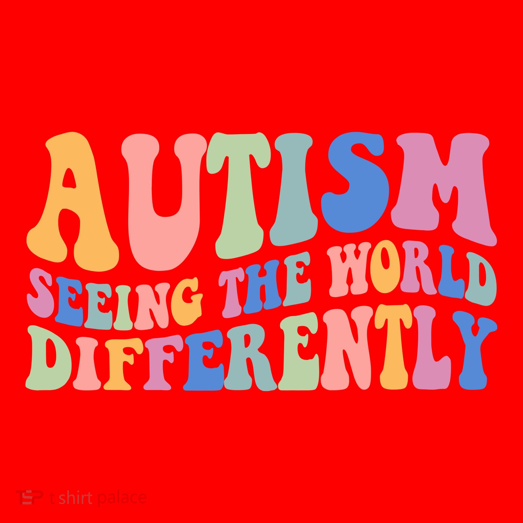 Autism Seeing The World Differently Groovy Santa Hat