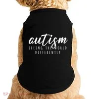 Autism Seeing The World Differently Doggie Tank thumb 0