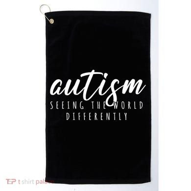 Autism Seeing The World Differently Golf Towel