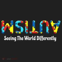 Autism Seeing The World Differently Upside Autism Awareness Hat thumb 2