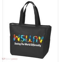 Autism Seeing The World Differently Upside Autism Awareness Tote Bag thumb 3