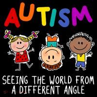 Autism Seeing The World From A Different Angle Cartoon Coaster thumb 2