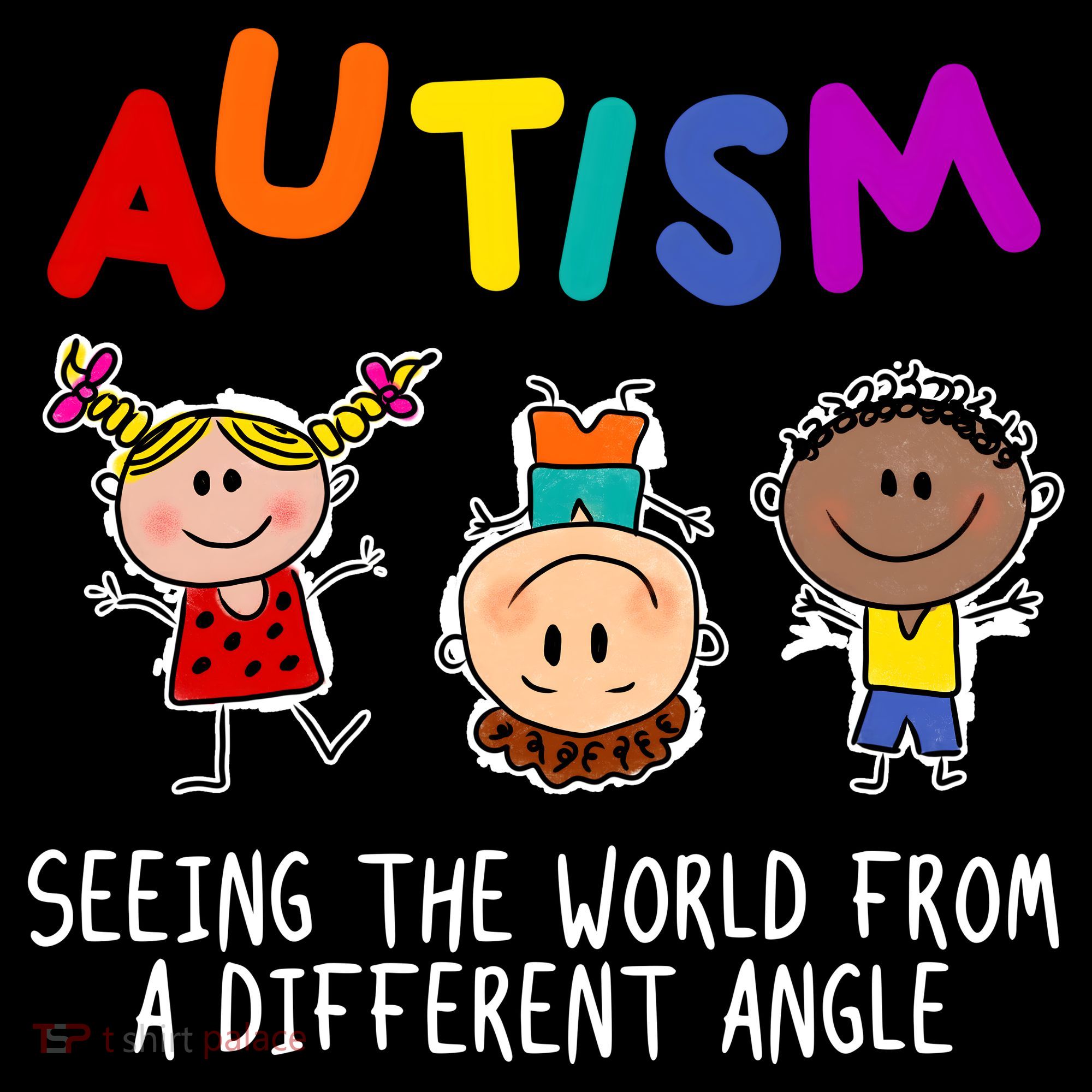 Autism Seeing The World From A Different Angle Cartoon Coaster