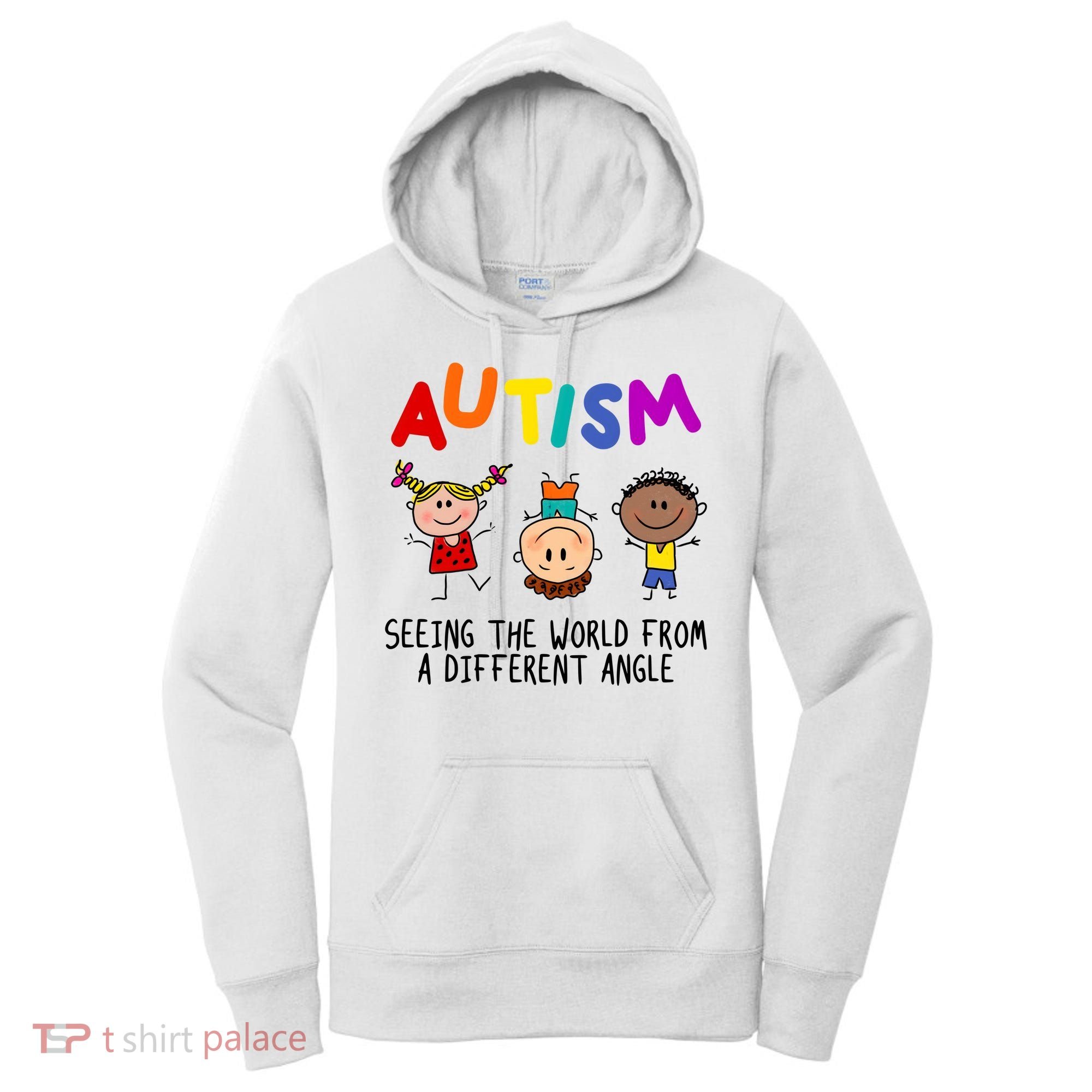 Autism Seeing The World From A Different Angle Cartoon Women's Hoodie