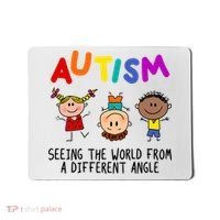 Autism Seeing The World From A Different Angle Cartoon Mousepad thumb 0