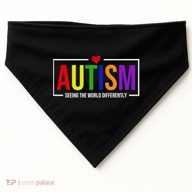 Autism Seeing The World Differently USA-Made Doggie Bandana