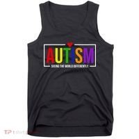 Autism Seeing The World Differently Tank Top thumb 0