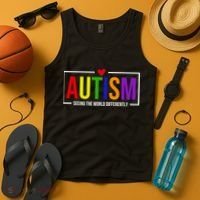 Autism Seeing The World Differently Tank Top thumb 4