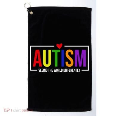 Autism Seeing The World Differently Golf Towel