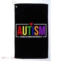 Autism Seeing The World Differently Golf Towel thumb 0