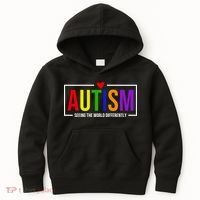 Autism Seeing The World Differently Kids Hoodie thumb 0