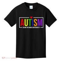Autism Seeing The World Differently Kids T-Shirt thumb 0