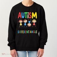 Autism Seeing The World From A Different Angle Autism Women's Sweatshirt thumb 0