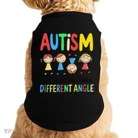Autism Seeing The World From A Different Angle Autism Doggie Tank thumb 0